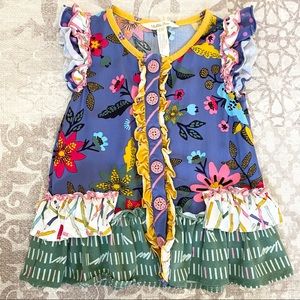 Matilda Jane girls color time tunic top 18-24 mo